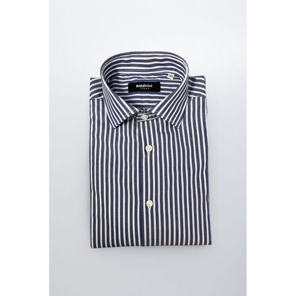 Baldinini Trend Blue Cotton Men Men's Shirt